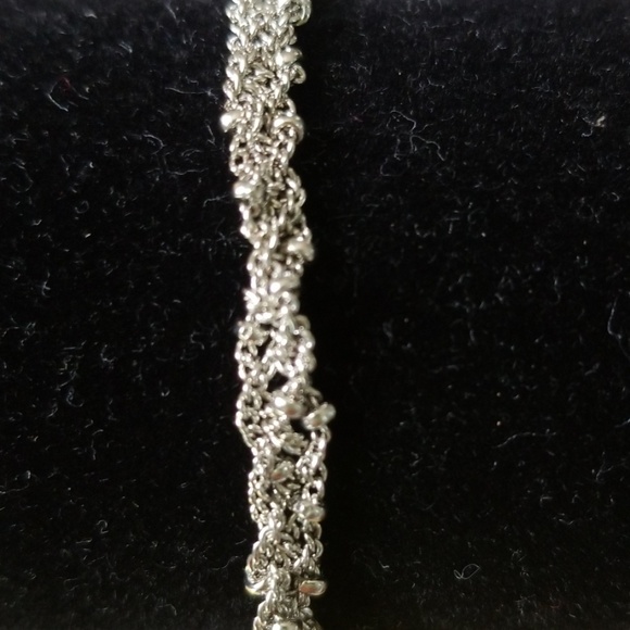 Light brown stone bracelet with silver metal band Chloe and Isabel - Picture 2 of 3